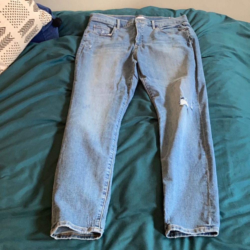 LOFT Lightwash Highwaist Skinny Jeans 14/32